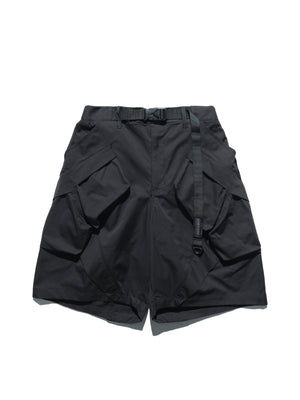 S24 / 02 — S-01  Radial Visor Shorts  (Black)
