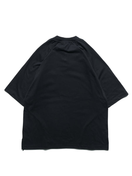 S24 / C-02-T2 ROAM Henry Collar T-shirt (Black) – OCTO GAMBOL