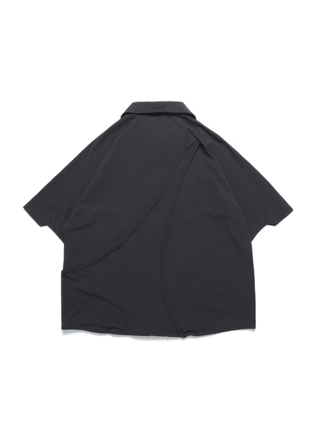 トップス OCTO GAMBOL Samue Shirt (Black) S3/ S25-O-02 Crossable Shirt (Black) – OCTO GAMBOL