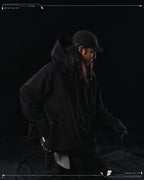 AW23 / 03 — T23-074  Maneuvering Tornado Hoodies (Black)
