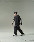 S24 / 04 — P -01  Radial Visor Orb Pants (Black)