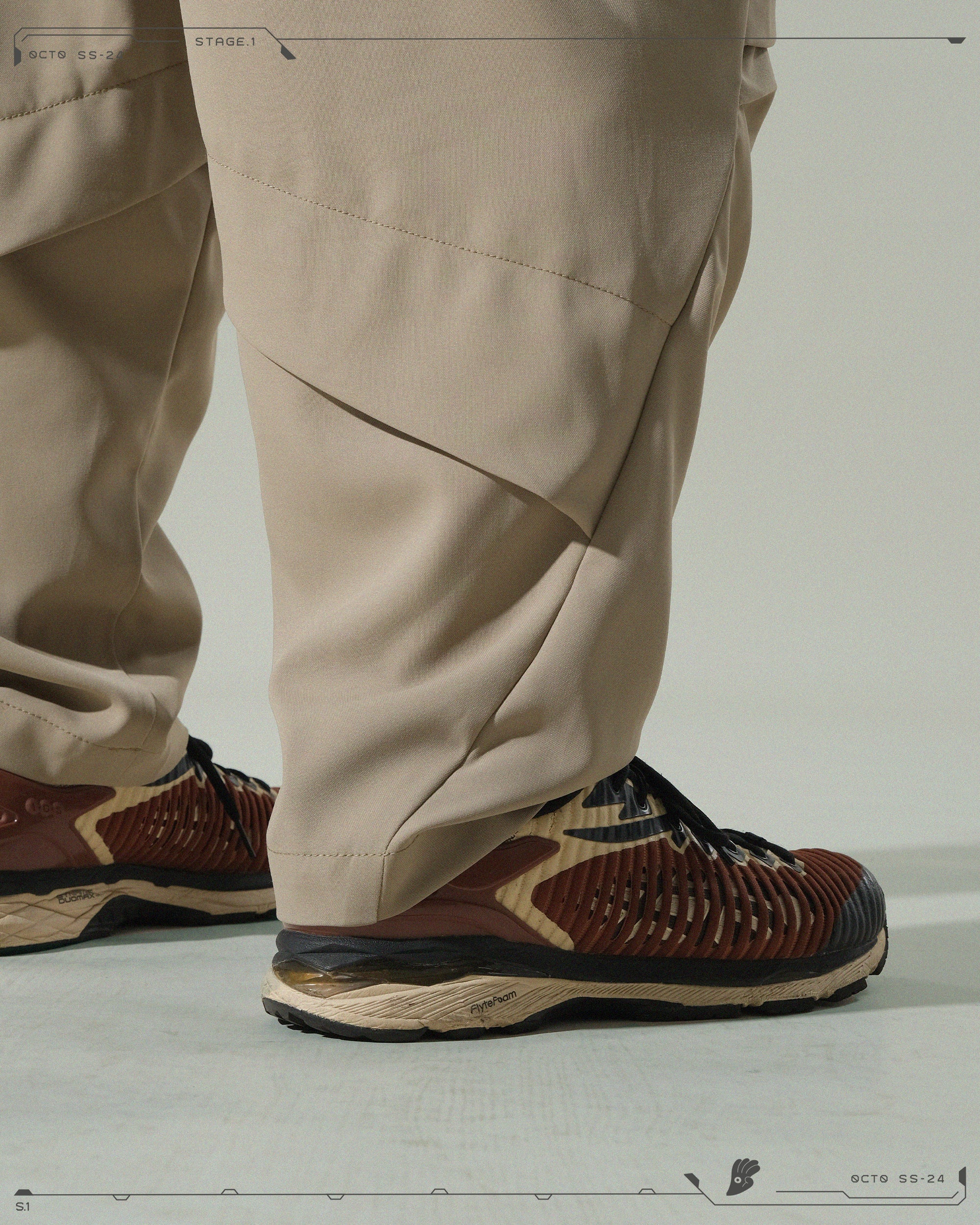 S24 / 04 — P -01  Radial Visor Orb Pants (Pewter Khaki)