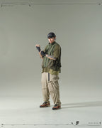 S24 / 04 — P -01  Radial Visor Orb Pants (Pewter Khaki)