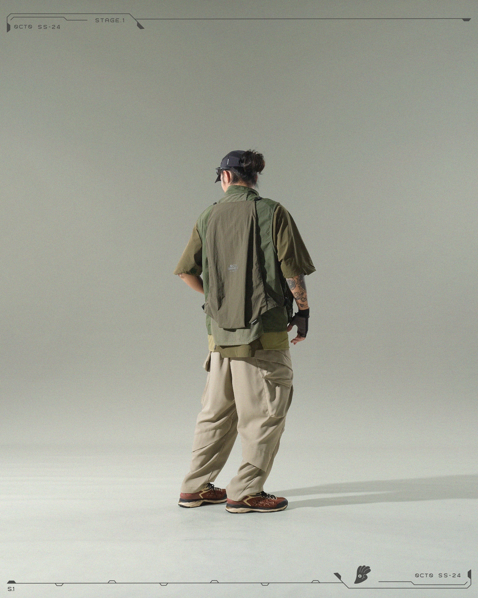 S24  / 05 —  O-01 Trapezoidal Solid Dismantle Vest  (Green)