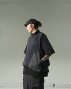 S24  / 05 —  O-01  Trapezoidal Solid Dismantle Vest  (Black)