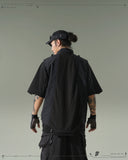 S24  / 05 —  O-01  Trapezoidal Solid Dismantle Vest  (Black)