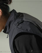 S24  / 05 —  O-01  Trapezoidal Solid Dismantle Vest  (Black)