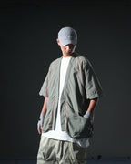 S24  / 08 —  O-02  Double Splicing Tornado Kimono (Sage Green)