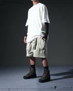 S24 / 07 — S-02  Hollow Tornado Shorts  (Pewter Green)
