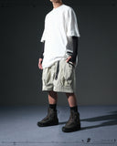 S24 / 07 — S-02  Hollow Tornado Shorts  (Pewter Green)