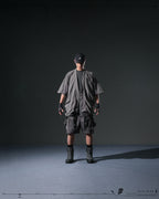 S24  / 08 —  O-02  Double Splicing Tornado Kimono (Steel Grey)