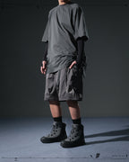 S24 / 07 — S-02  Hollow Tornado Shorts  (Iron Grey)