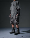 S24 / 07 — S-02  Hollow Tornado Shorts  (Iron Grey)