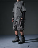 S24 / 07 — S-02  Hollow Tornado Shorts  (Iron Grey)