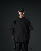 S24  / 06 —  T-02  Double Splicing Tornado T-shirt  (Black)