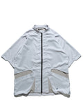 S24  / 09 —  ST-02  Stand Collar Tornado Zip Shirt  (Slate Grey)
