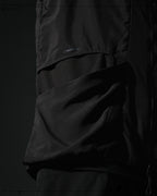 S24  / 09 —  ST-02  Stand Collar Tornado Zip Shirt  (Black)