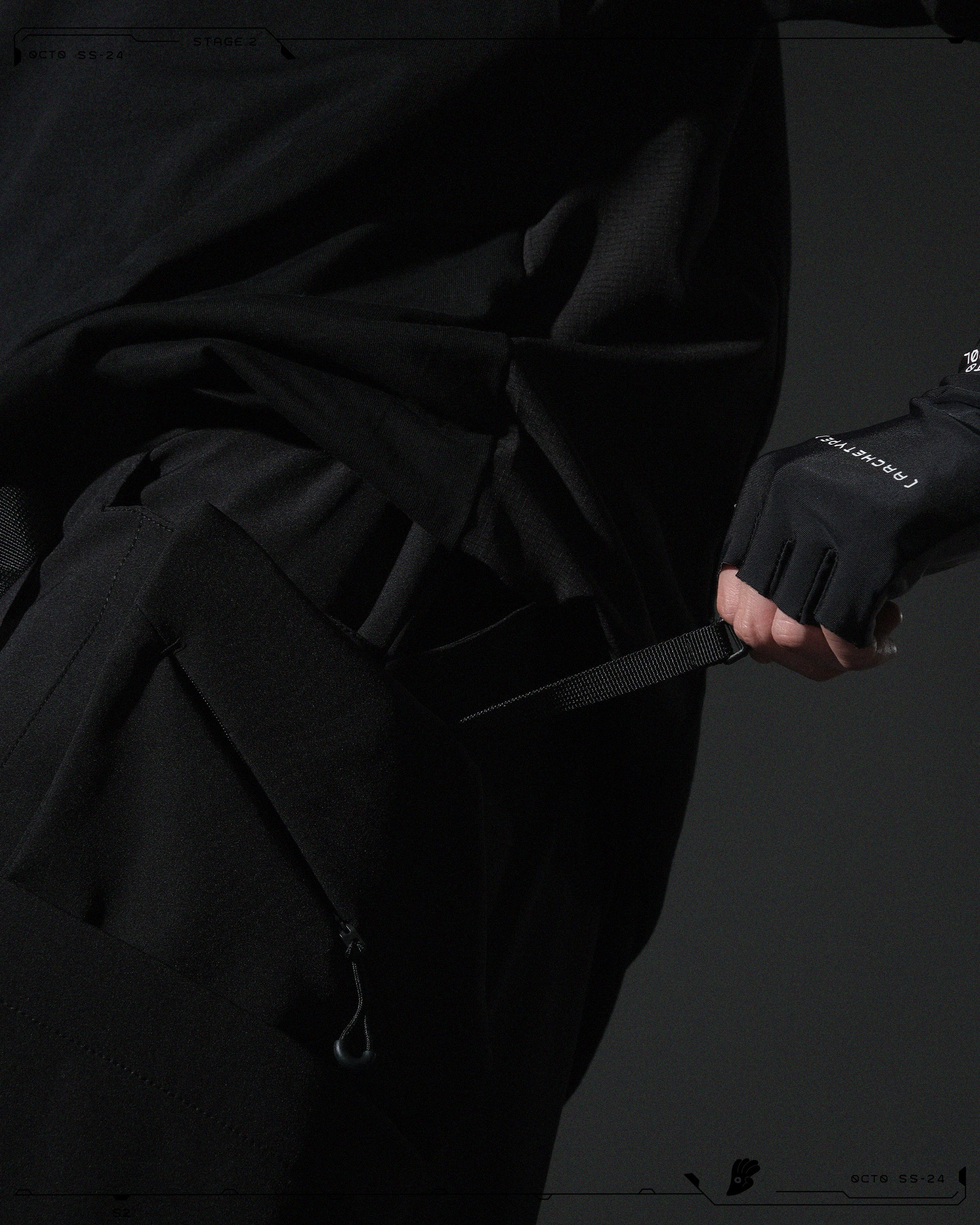 S24 / 10 — S-03  Sliding Vertical Shorts  (Black)