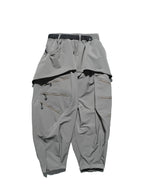 AW23 / 02 —  P23-130 Trapezoidal V-Shape Visor Arc Wide Pants  (Pewter Green)
