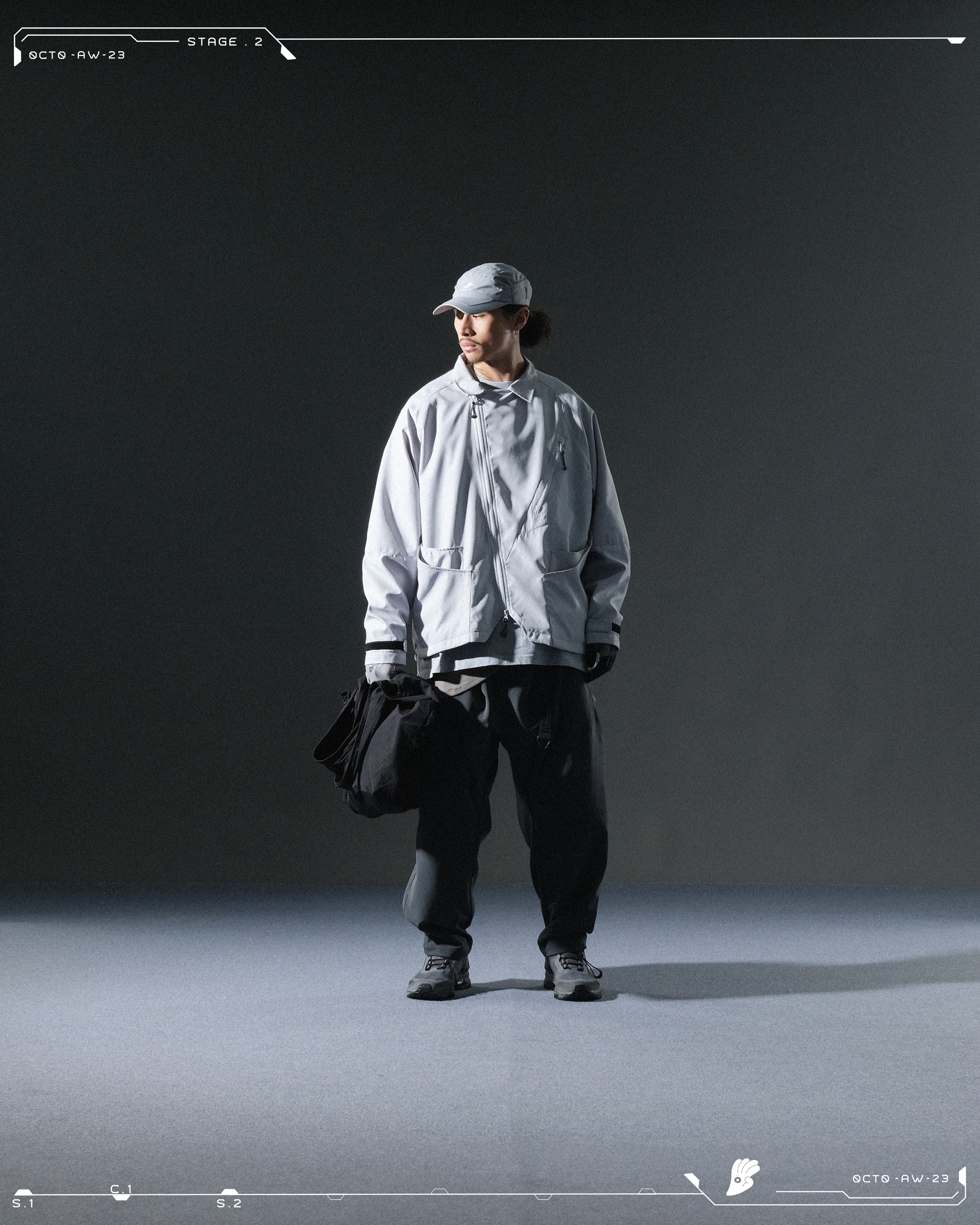 AW23 / 05 —  P23-131  Dexterous Orb Pants  (Dark Grey)