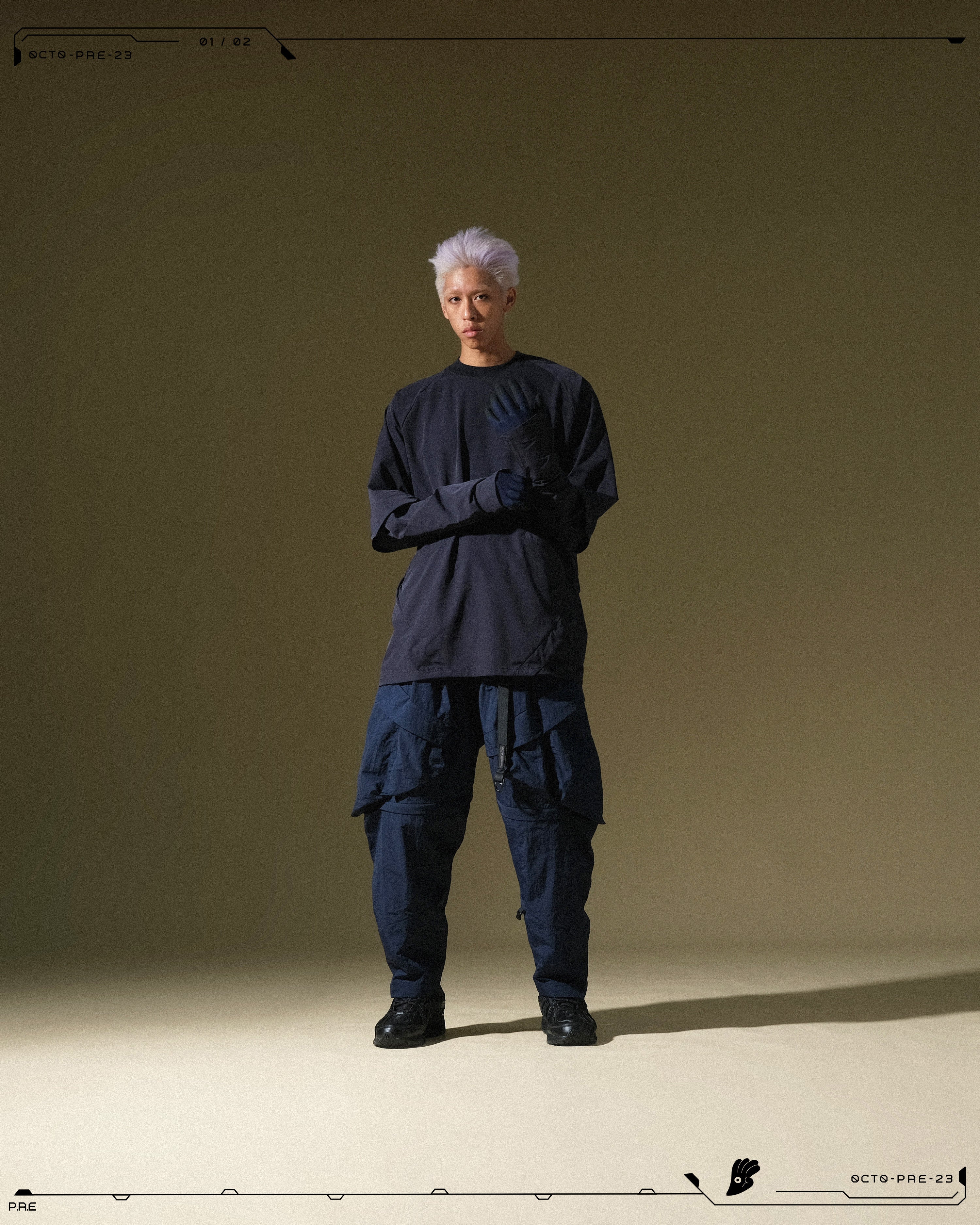 PRE - SEASON  —  PP23-021 Detachable Orb Pants  (Navy)