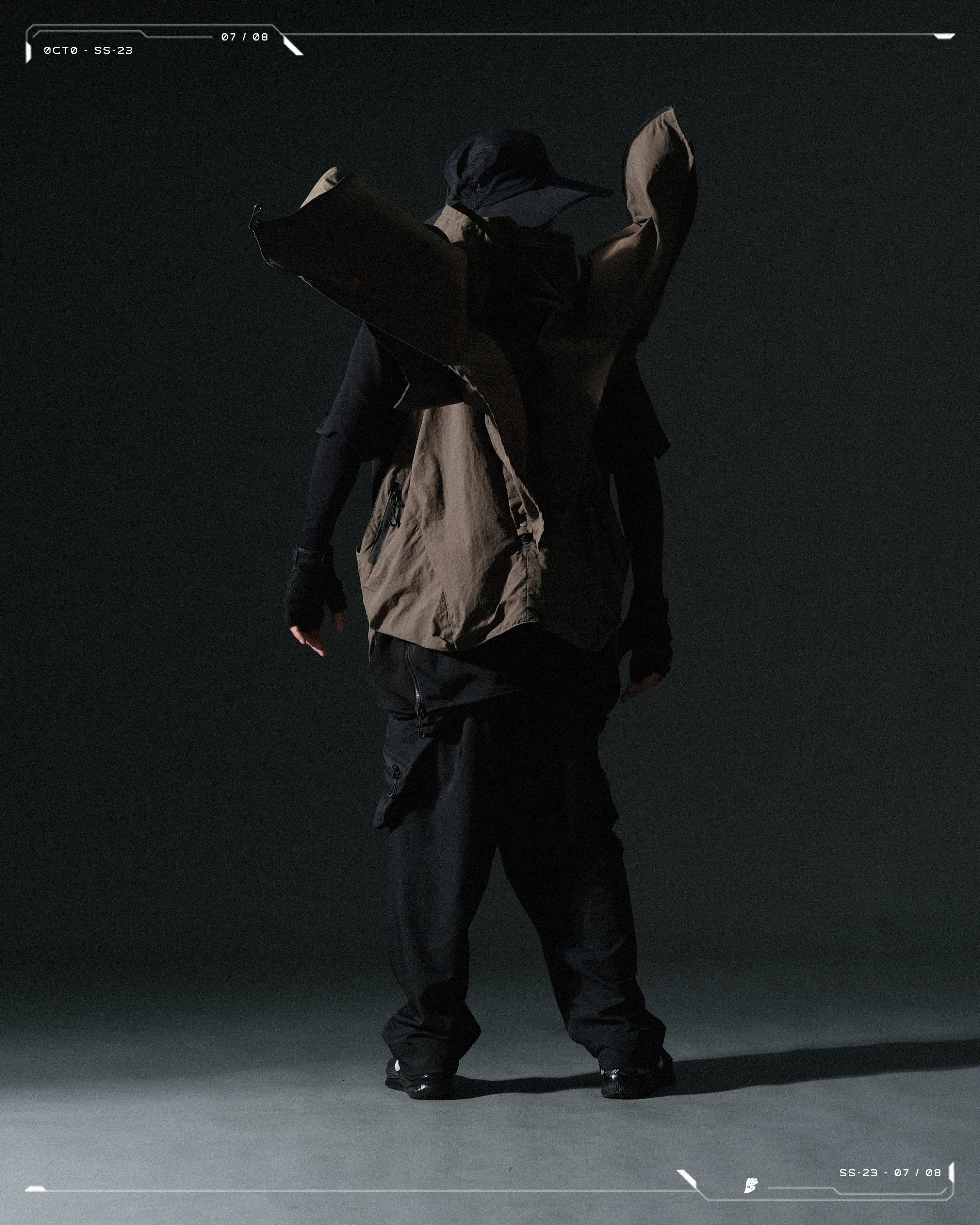 SS23 / 07 — T23-070 2 in 1 Vest Shirt (Brown)