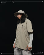 SS23 / 13 — T23-072 All-in-one Vest Shirt (Khaki)
