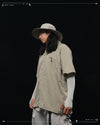 SS23 / 13 — T23-072 All-in-one Vest Shirt (Khaki)