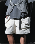 SS23 / 11 —  S23-068 Hollow Pocket Shorts (Ivory White)