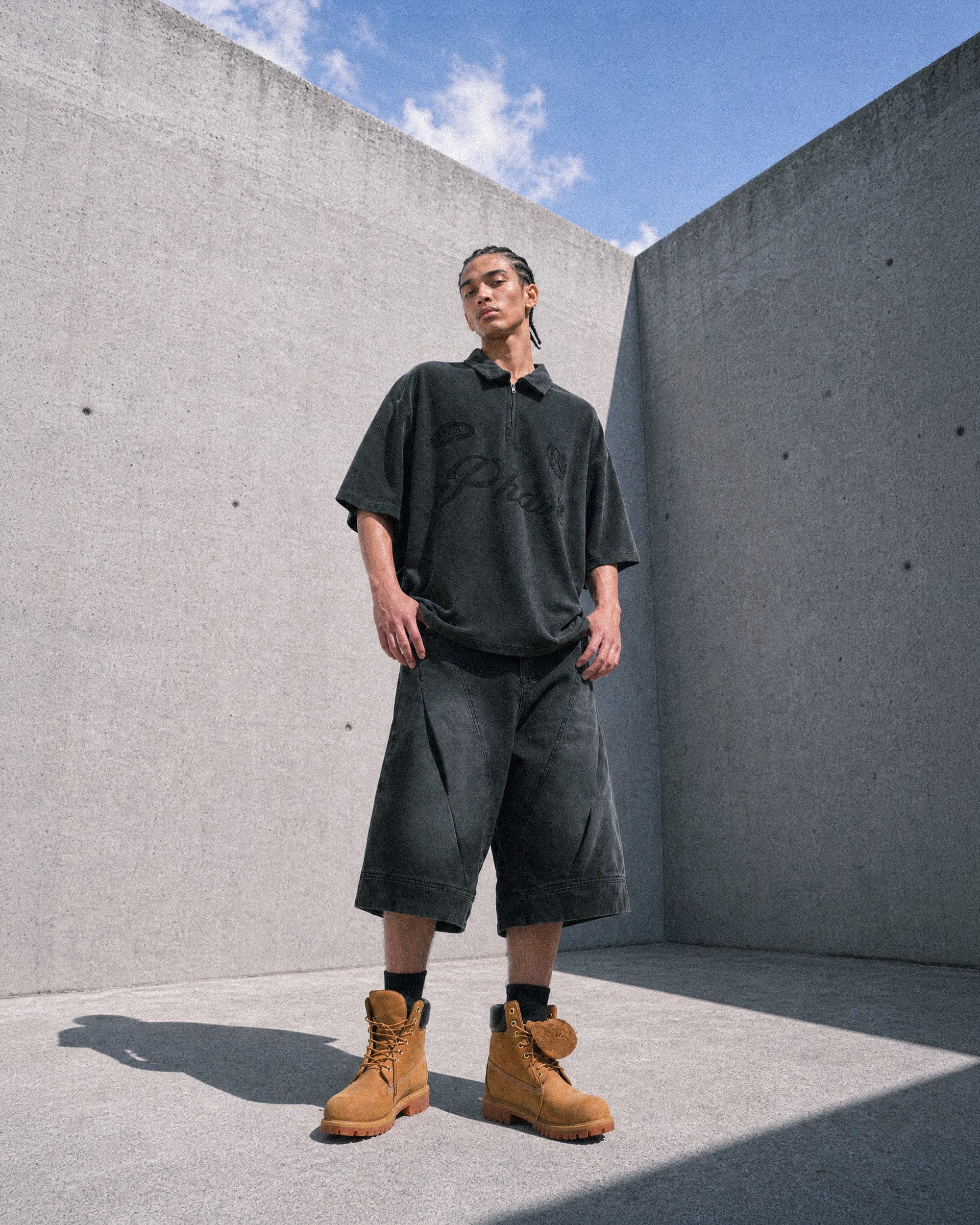 S26-OS-T2 / OCTO X Sense PHASE Zip Polo (Black)