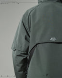 AW23 / 08 —J23-028  Radial Visor Windbreaker (Army Green)