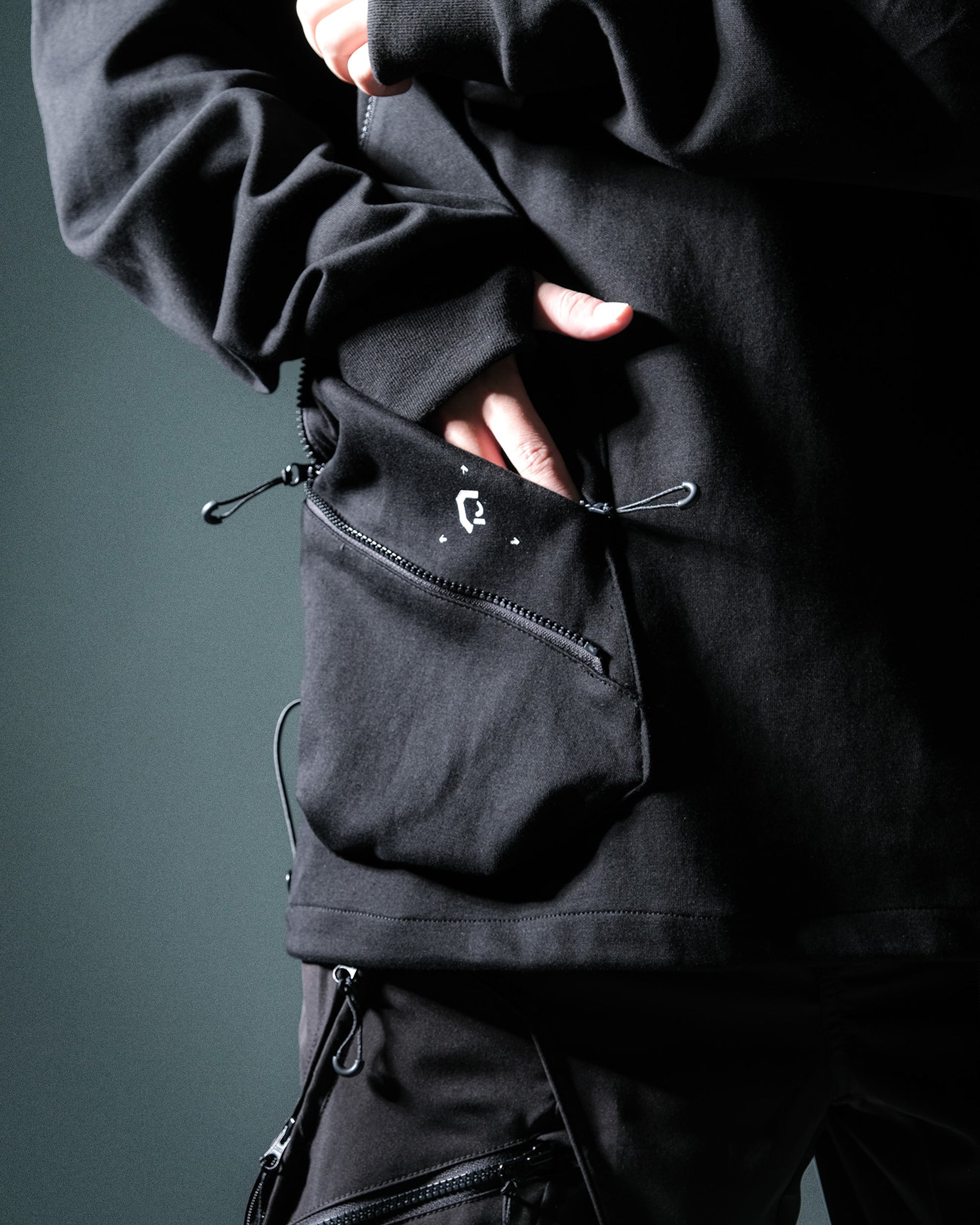 A24-OI-H OCTO X IONISM Ream Hoodies (Black)