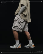 SS23 / 14 —  S23-070 Penetrate Pocket Shorts  (Khaki Grey)
