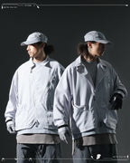 AW23 / 04 —J23-026  Oblique deformation Blazer (Bright Grey)