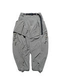 AW23 / 02 —  P23-130 Trapezoidal V-Shape Visor Arc Wide Pants  (Pewter Green)