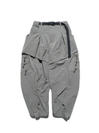 AW23 / 02 —  P23-130 Trapezoidal V-Shape Visor Arc Wide Pants  (Pewter Green)