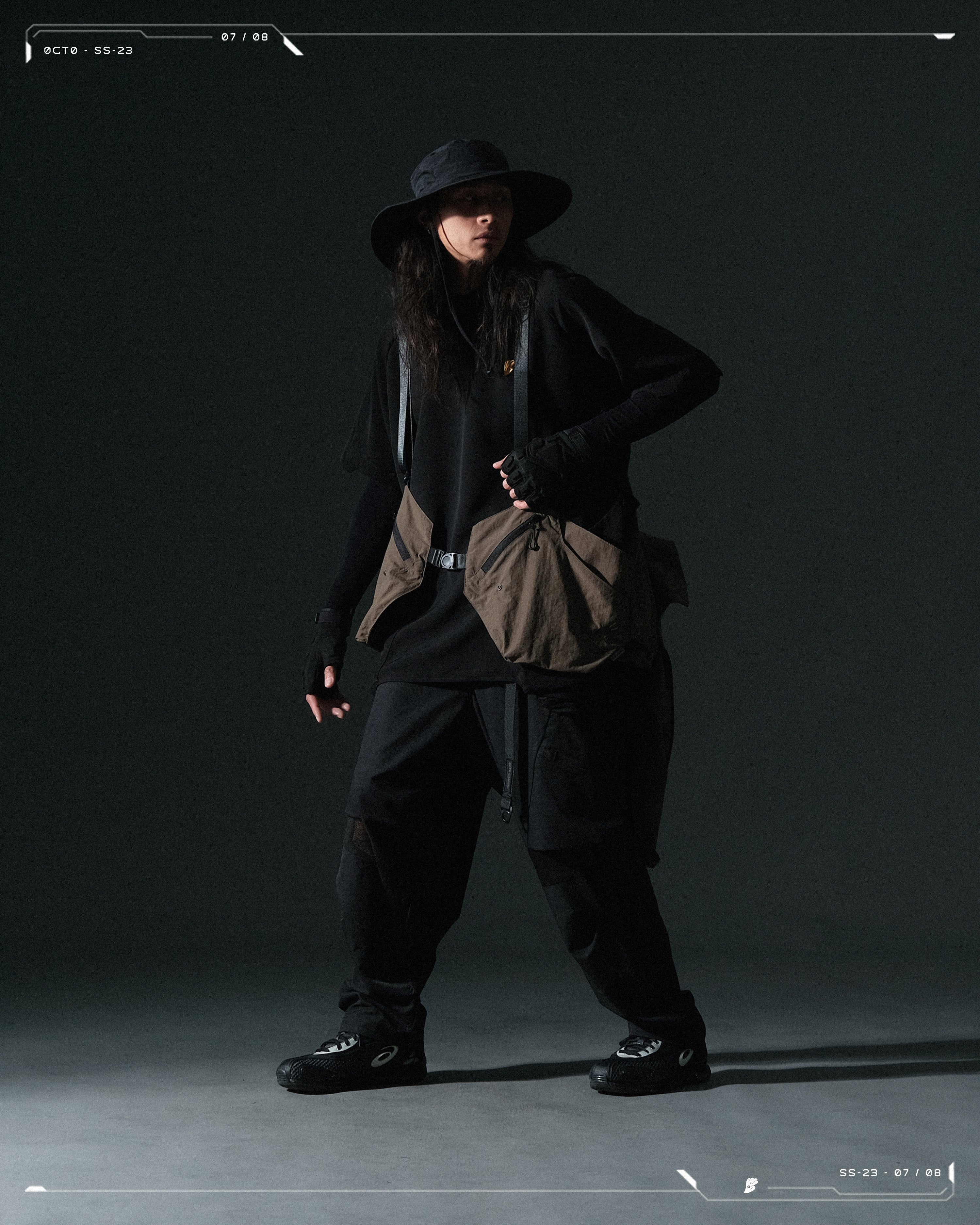 SS23 / 07 — T23-070 2 in 1 Vest Shirt (Brown)