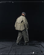 AW23 / 01 — T23-073  Trapezoidal Stereo Visor Shirt (Sand)