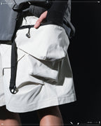 SS23 / 11 —  S23-068 Hollow Pocket Shorts (Ivory White)