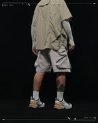 SS23 / 14 —  S23-070 Penetrate Pocket Shorts  (Khaki Grey)