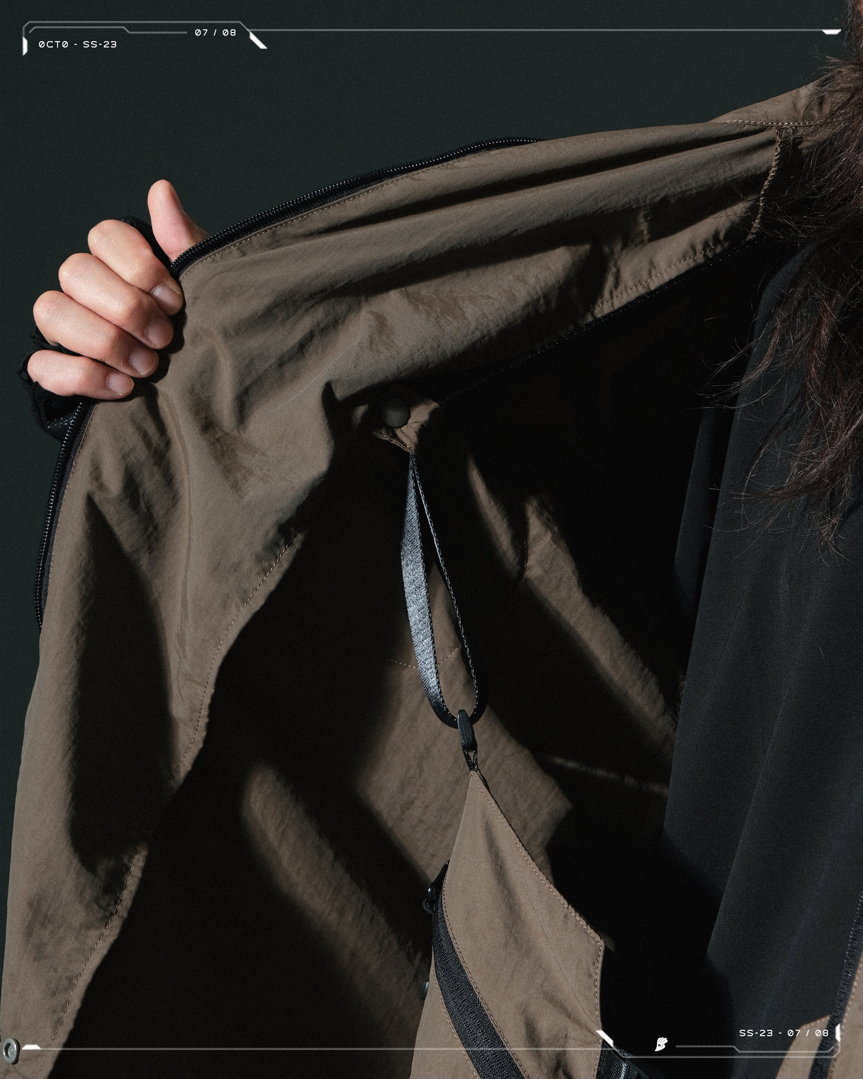 SS23 / 07 — T23-070 2 in 1 Vest Shirt (Brown)