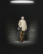 A24-CS-01-T   Futuristic Long Sleeves T-shirt (Taupe Khaki)