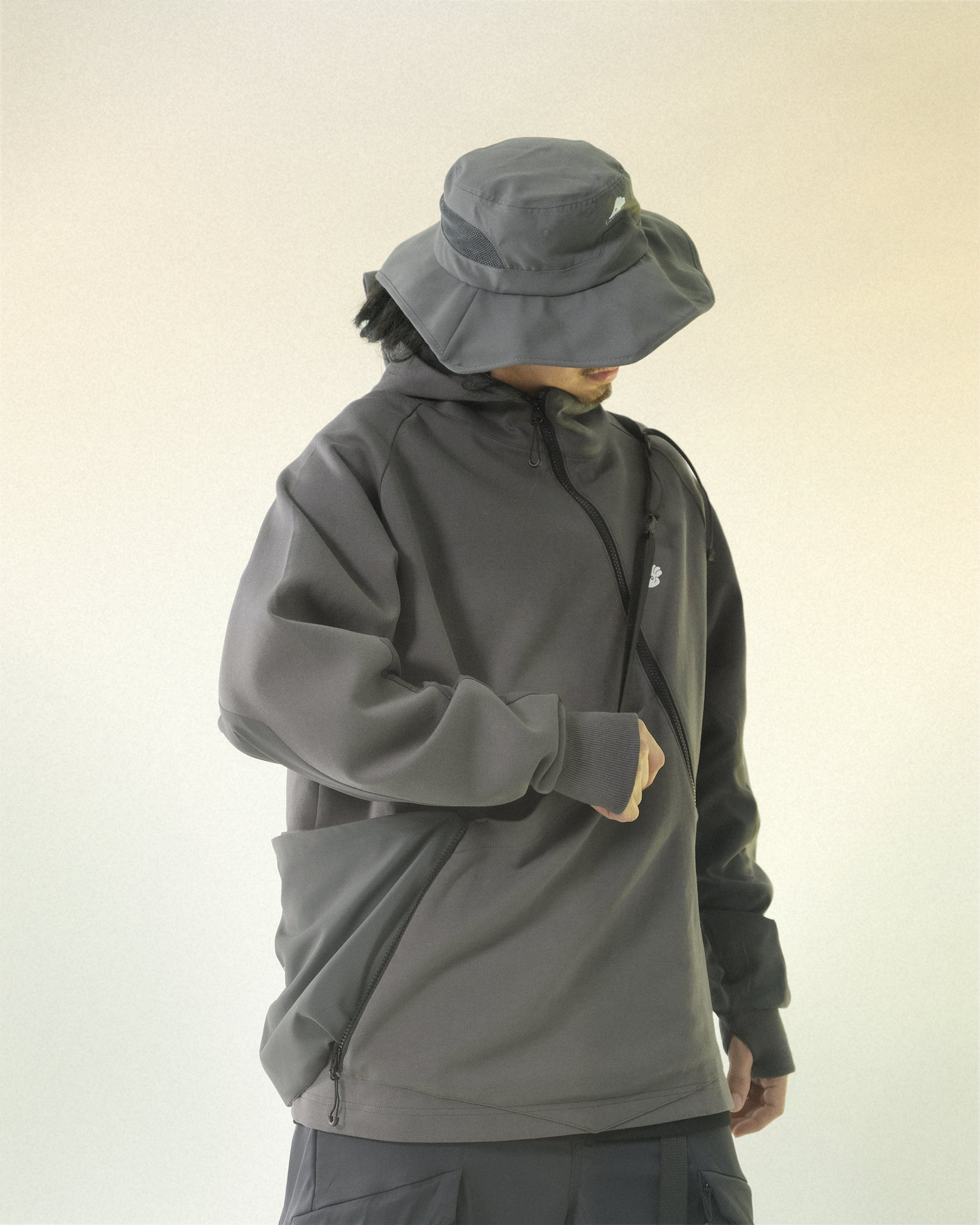 A24-H-02 Diagon Mighty Form Hoodies (Grey)