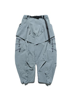 AW23 / 02 —  P23-130 Trapezoidal V-Shape Visor Arc Wide Pants  (Slate Grey)