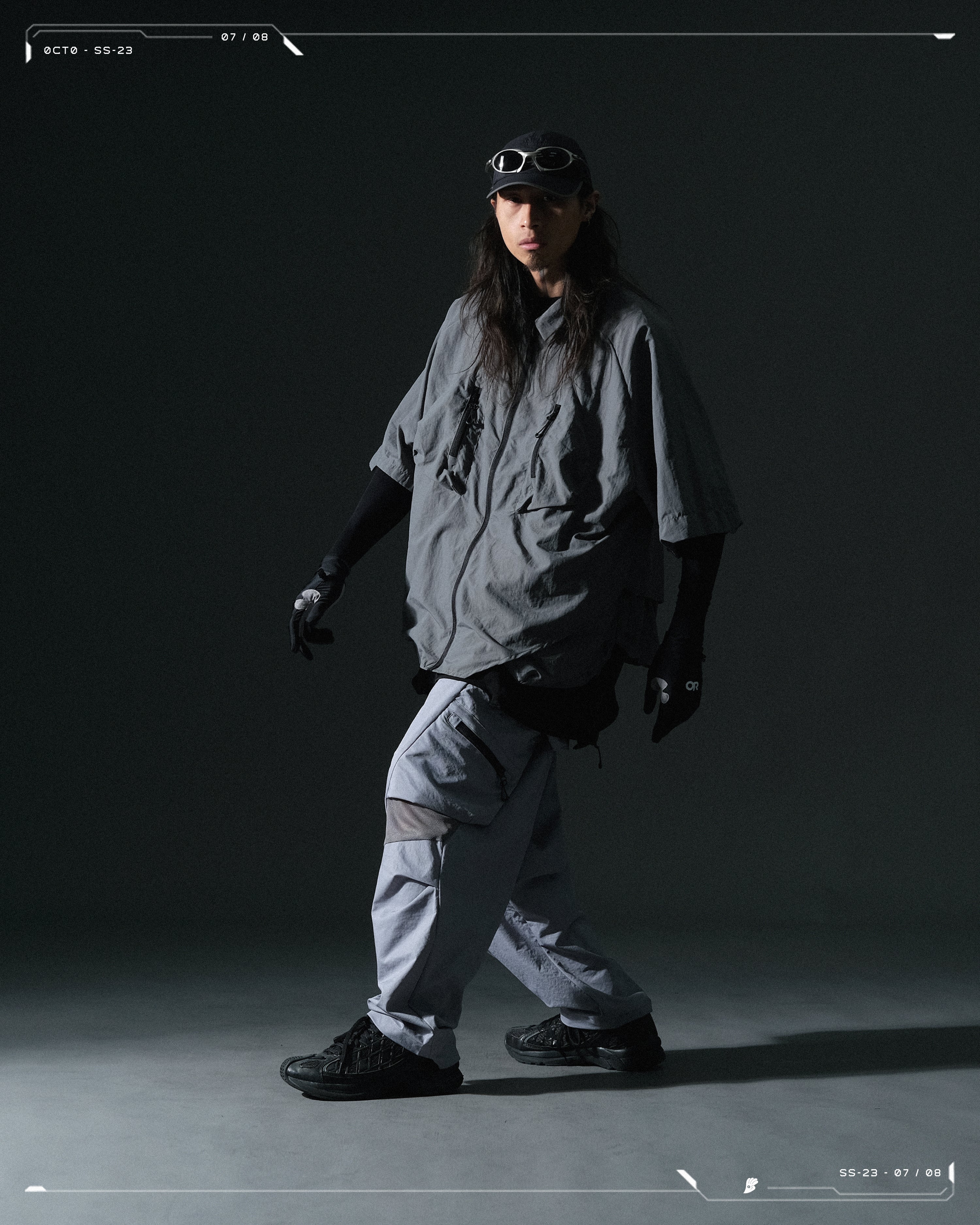 SS23 / 07 — T23-070 2 in 1 Vest Shirt (Light Grey)
