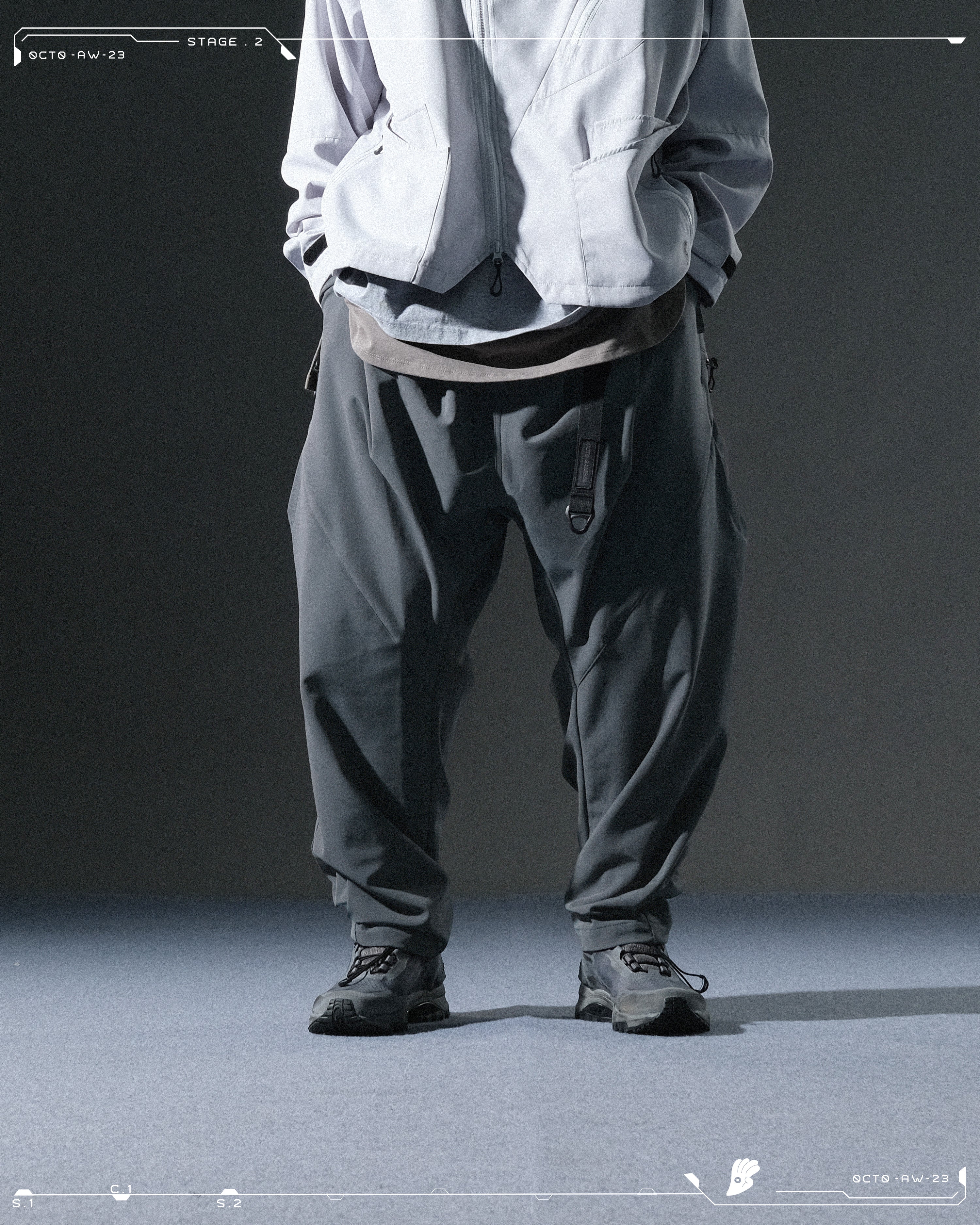 AW23 / 05 —  P23-131  Dexterous Orb Pants  (Dark Grey)