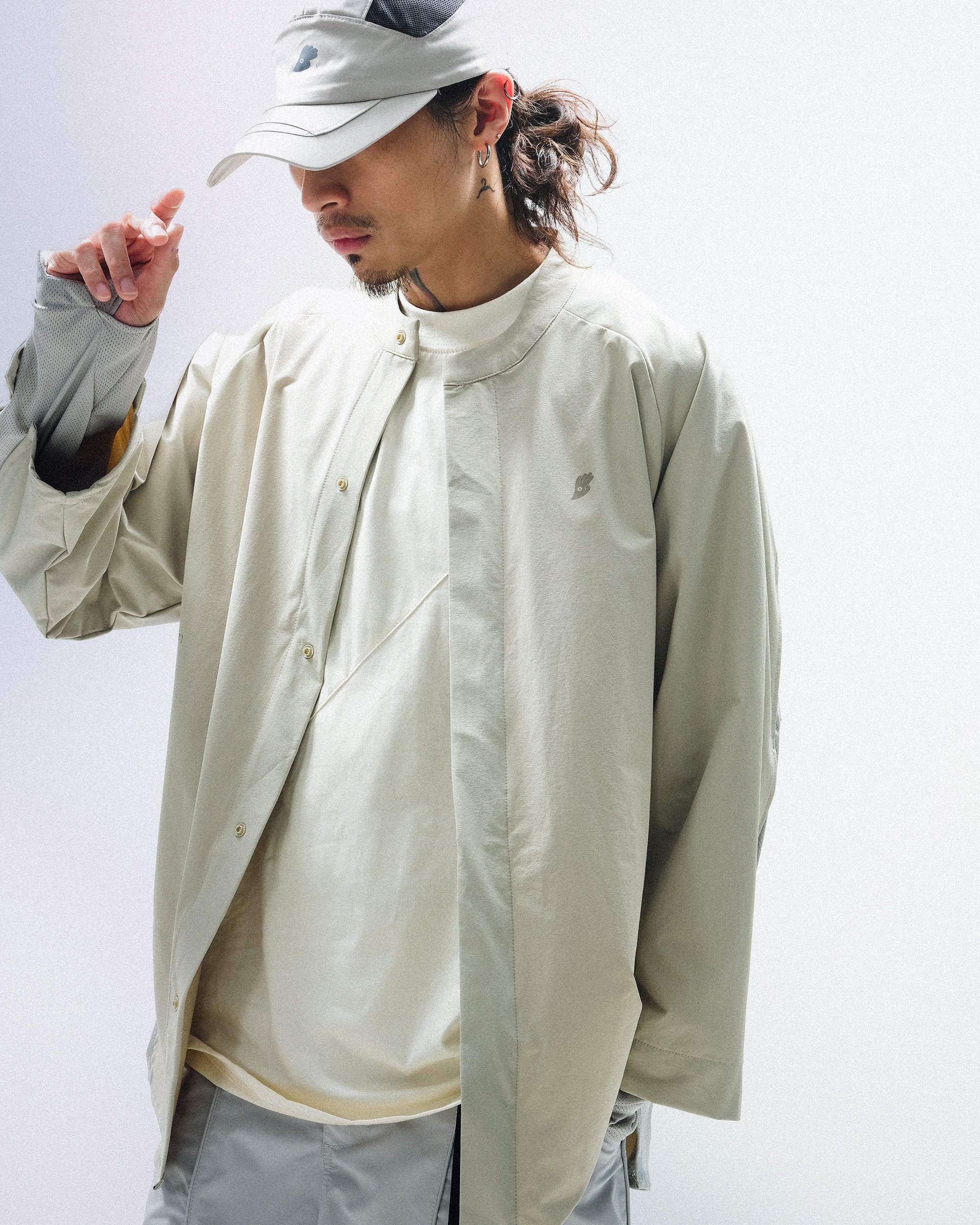 PRE-A24-PS-T2  Hollow Tornado Shirt (Beige Khaki)