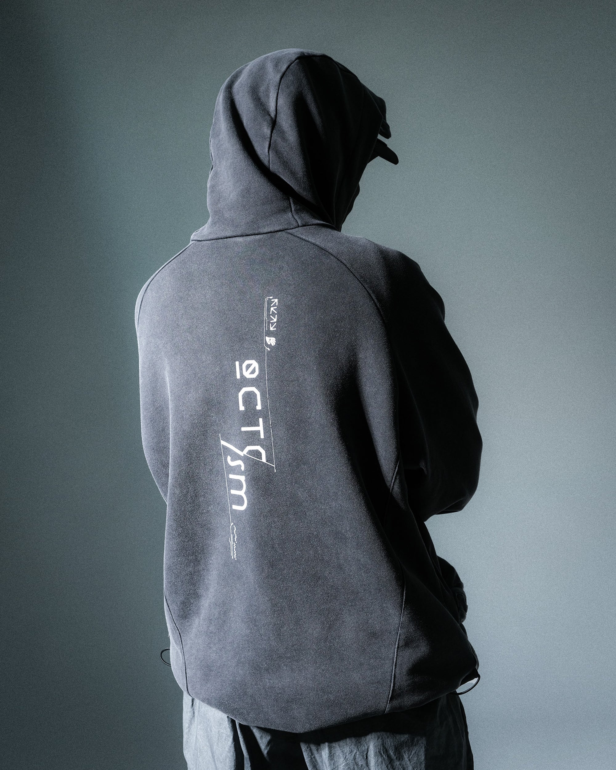 A24-OI-H OCTO X IONISM Ream Hoodies (Washed Grey)