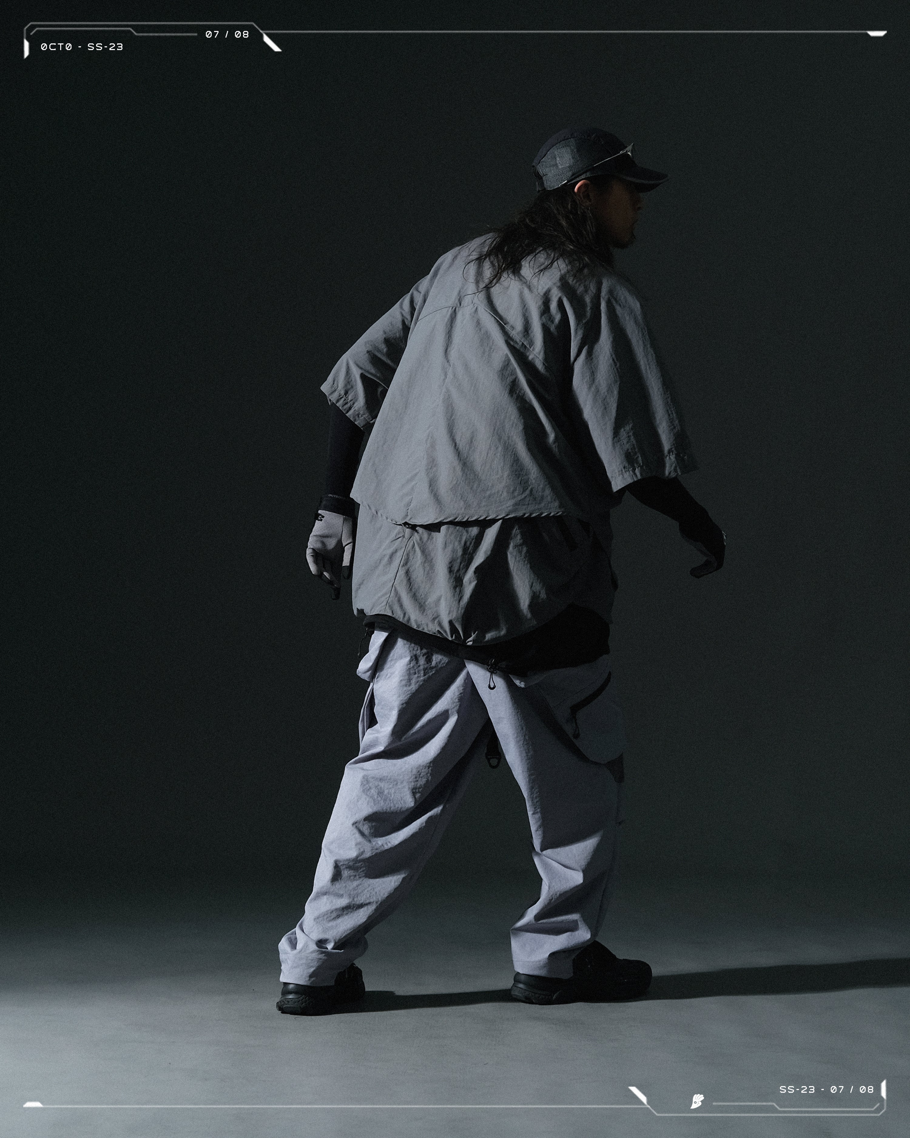 SS23 / 07 — T23-070 2 in 1 Vest Shirt (Light Grey)