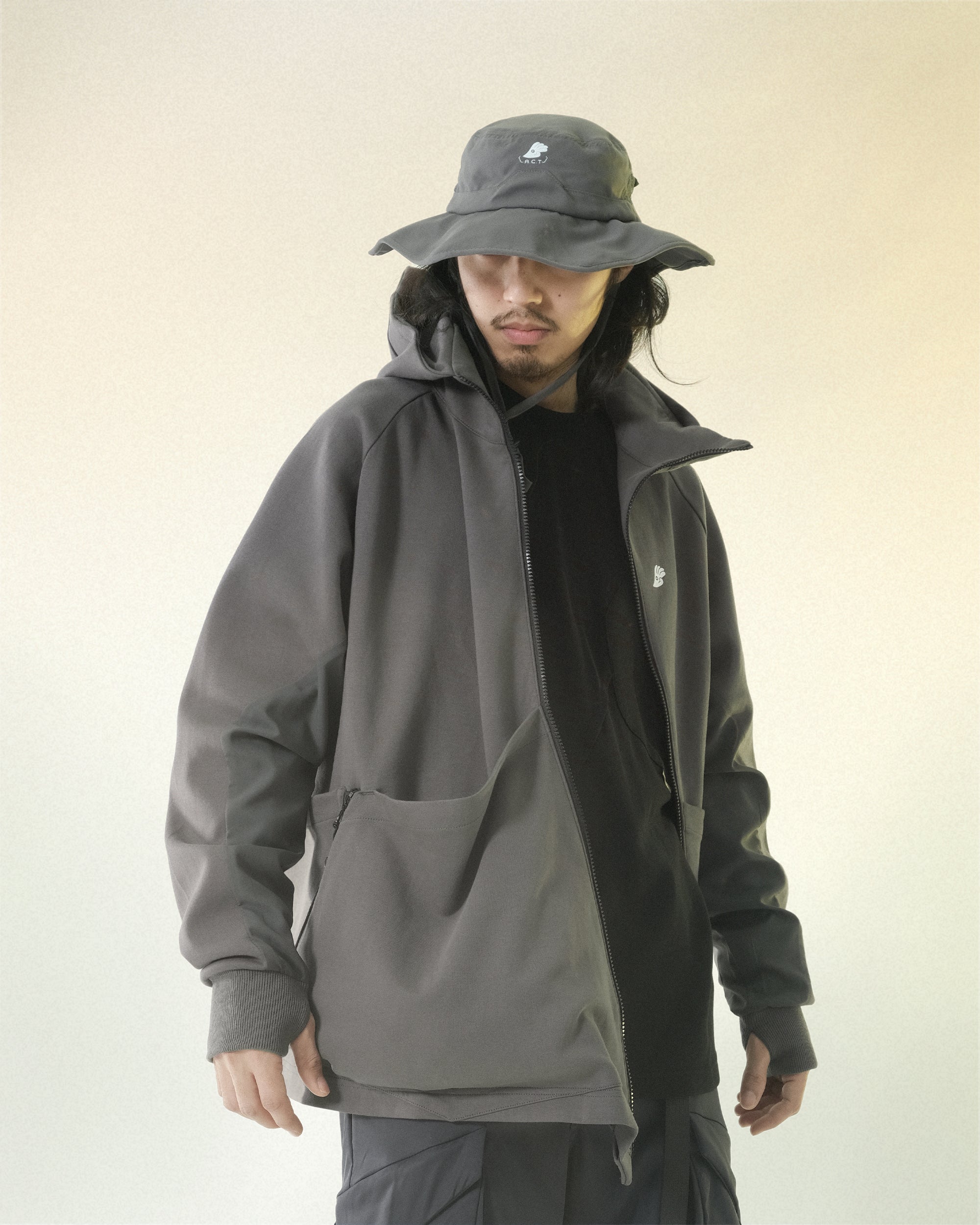 A24-H-02 Diagon Mighty Form Hoodies (Grey)